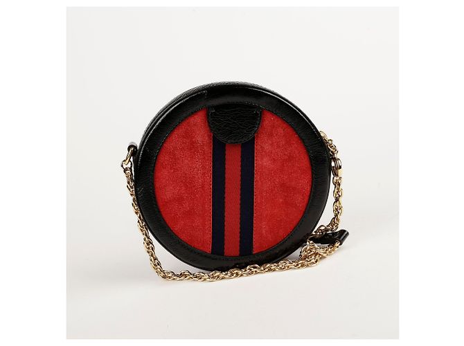 Gucci Borsa a Spalla e Crossbody Ophidia Mini GG Round Nero - vista 5