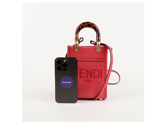 Fendi Mini borsa tote e borsa a spalla Sunshine Rosa - vista 10
