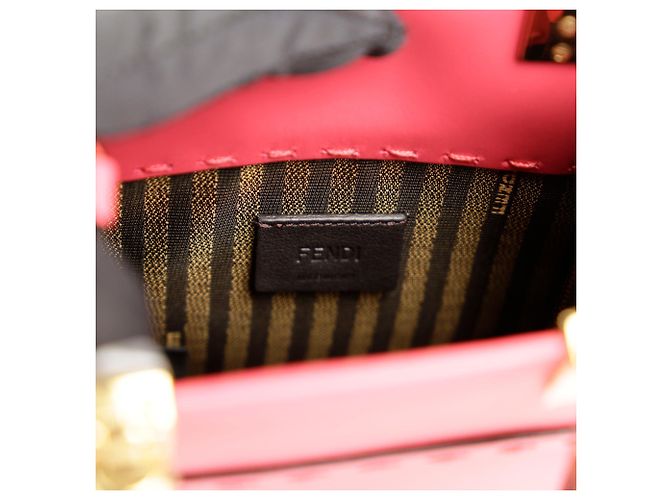 Fendi Mini borsa tote e borsa a spalla Sunshine Rosa - vista 12
