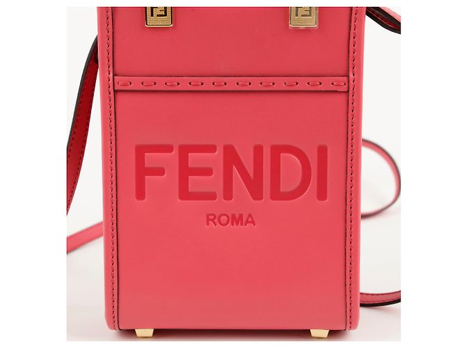 Fendi Mini borsa tote e borsa a spalla Sunshine Rosa - vista 3