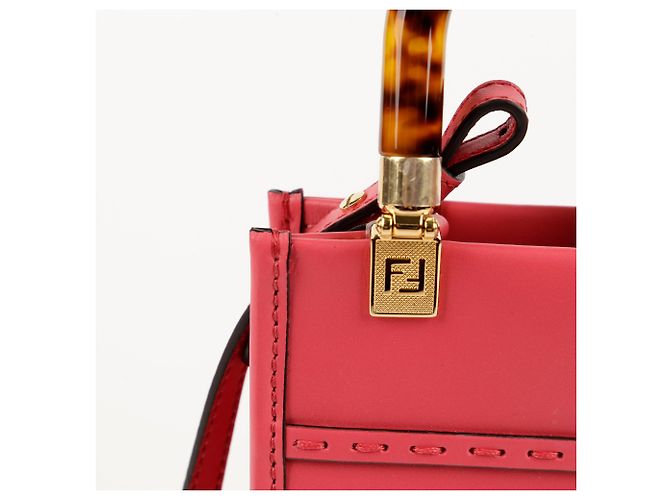 Fendi Mini borsa tote e borsa a spalla Sunshine Rosa - vista 4