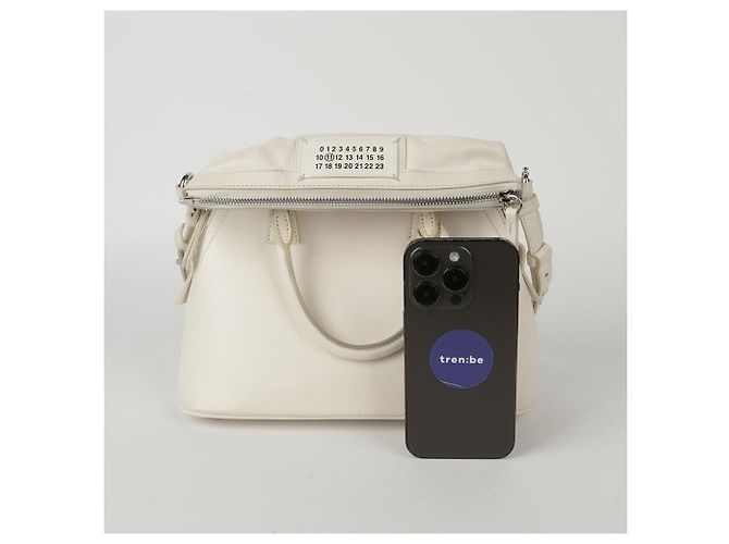 Maison Martin Margiela Mini borsa a spalla Bianco - vista 16