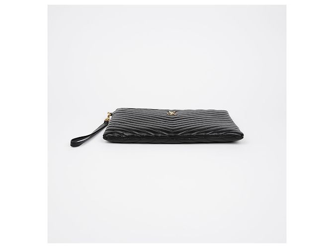 Saint Laurent Monogramm-Tablet-Tasche Schwarz - Ansicht 5