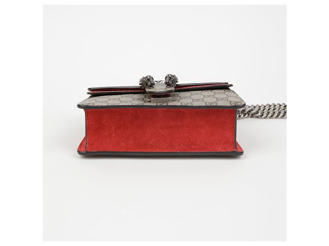 Gucci Borsa a tracolla mini catena Dionysus Rosso - vista 4