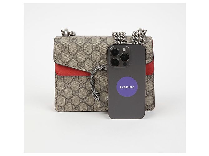 Gucci Borsa a tracolla mini catena Dionysus Rosso - vista 6