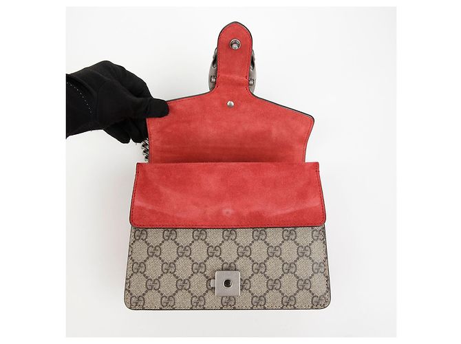 Gucci Borsa a tracolla mini catena Dionysus Rosso - vista 7