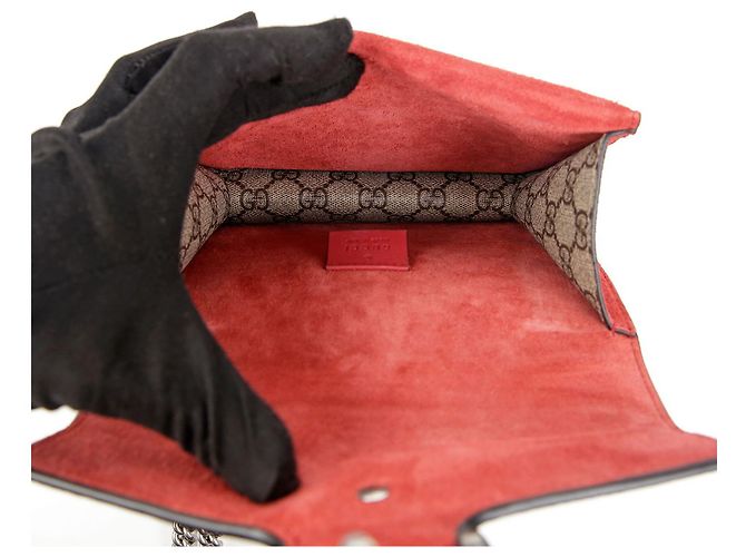 Gucci Borsa a tracolla mini catena Dionysus Rosso - vista 8