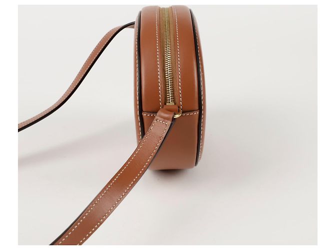 Céline Triomphe Oval Pulse Umhängetasche Braun - Ansicht 6
