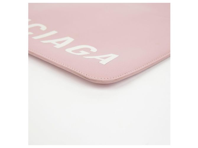 Balenciaga Clutch grande Cash Rosa - vista 8
