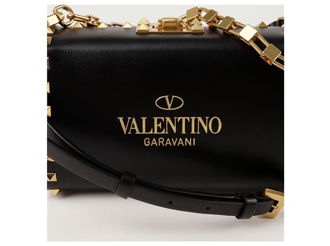 Valentino Borsa a Spalla Crossbody Alcove Rockstud Nero - vista 2