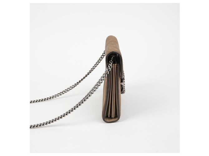 Gucci Sac à bandoulière Dionysus avec chaîne Marron - vue 3