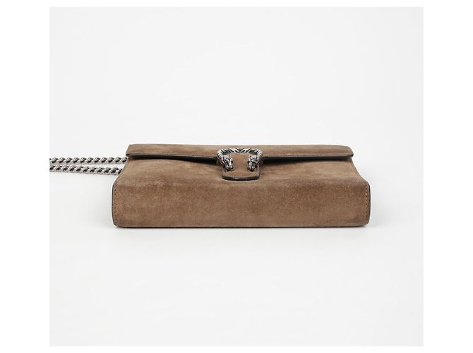 Gucci Sac à bandoulière Dionysus avec chaîne Marron - vue 4