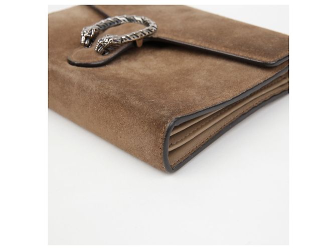 Gucci Sac à bandoulière Dionysus avec chaîne Marron - vue 6