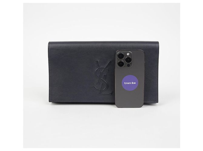 Saint Laurent Clutch Beldujour Blu - vista 12