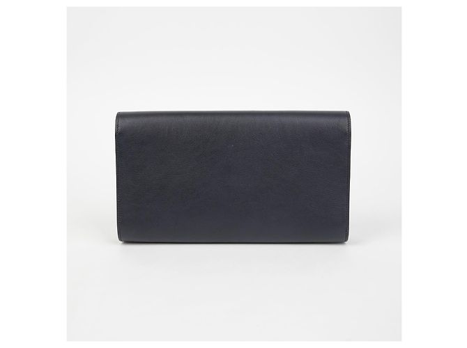 Saint Laurent Clutch Beldujour Blu - vista 4