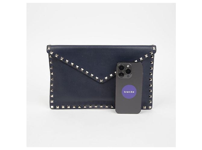 Valentino Clutch Rockstud Azul - vista 10