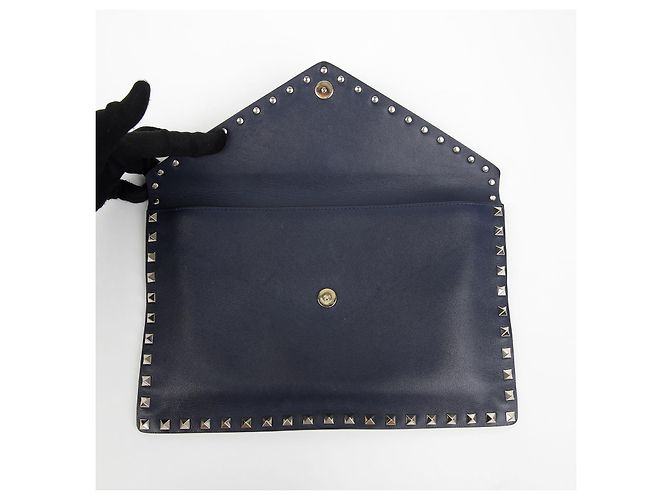 Valentino Clutch Rockstud Azul - vista 11