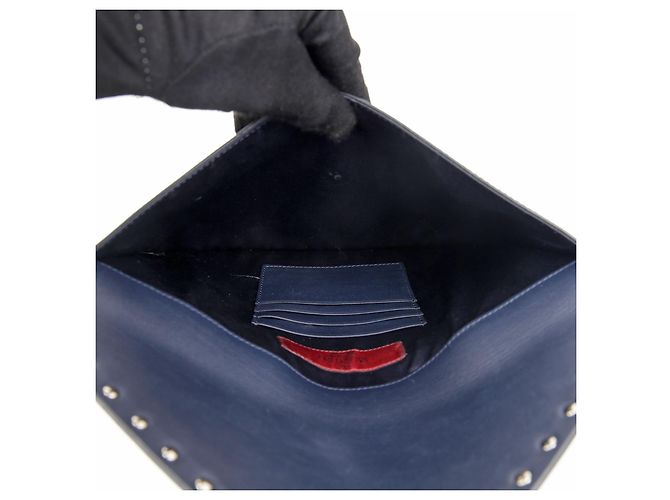 Valentino Clutch Rockstud Azul - vista 12
