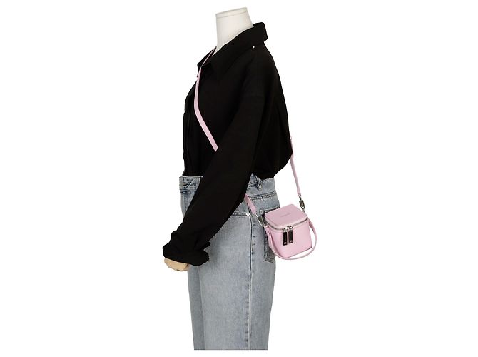 Salvatore Ferragamo Mini Borsa a Spalla Rosa - vista 10