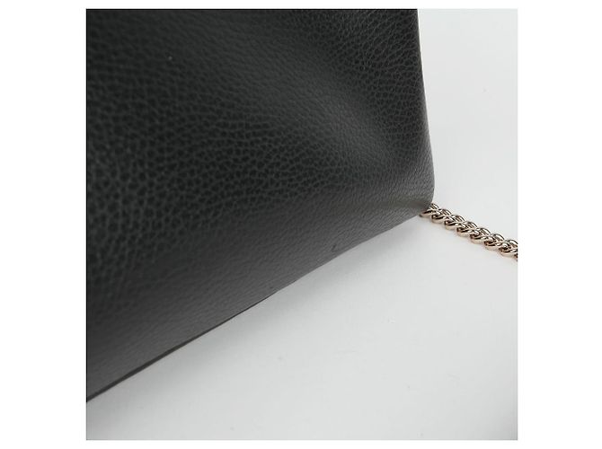 Gucci Bolsa de ombro com alça superior entrelaçada Preto - vista 5