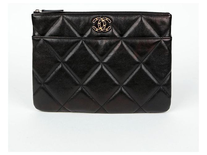 Chanel Clutch Media Nero - vista 2