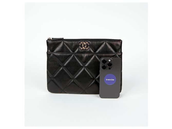 Chanel Clutch Media Nero - vista 9