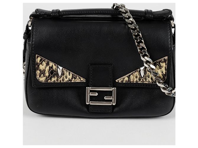 Fendi Borsa a Spalla Double Baguette Micro Chain - vista 2