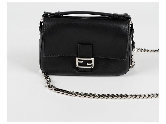 Fendi Borsa a Spalla Double Baguette Micro Chain - vista 4
