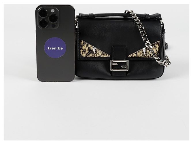 Fendi Borsa a Spalla Double Baguette Micro Chain - vista 7