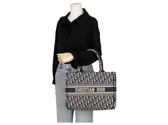 Book Tote Dior Borsa Tote Media Book Blu - vista 11