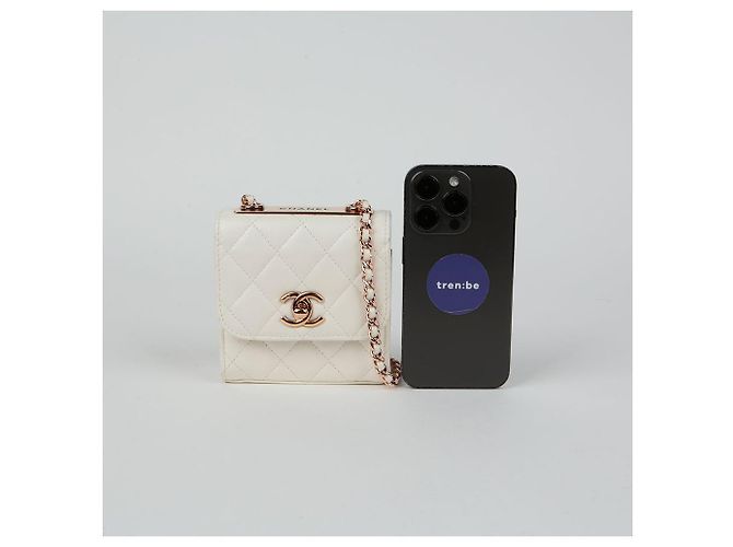 Trendy CC Chanel Borsa a spalla incrociata mini CC alla moda Bianco - vista 11