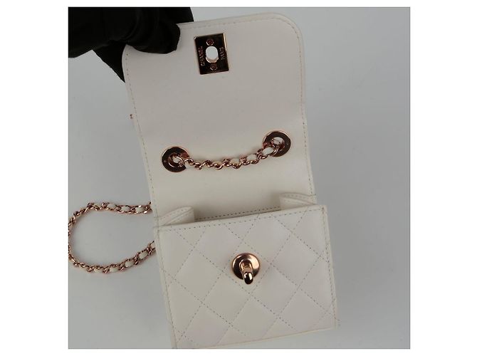 Trendy CC Chanel Borsa a spalla incrociata mini CC alla moda Bianco - vista 12