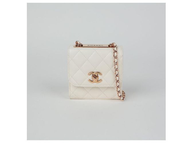 Trendy CC Chanel Borsa a spalla incrociata mini CC alla moda Bianco - vista 2