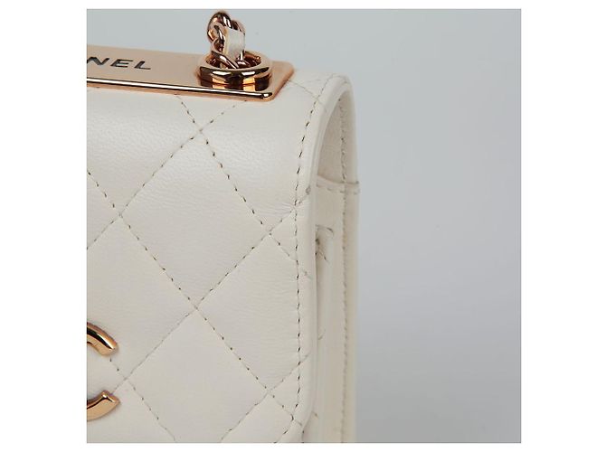 Trendy CC Chanel Borsa a spalla incrociata mini CC alla moda Bianco - vista 3