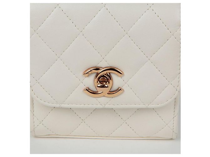 Trendy CC Chanel Borsa a spalla incrociata mini CC alla moda Bianco - vista 4