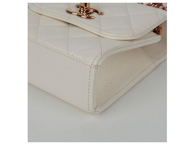 Trendy CC Chanel Borsa a spalla incrociata mini CC alla moda Bianco - vista 8