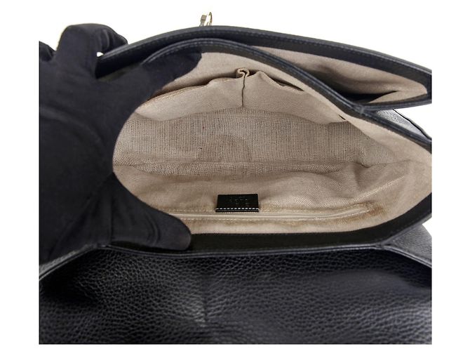 Gucci Tote mit ineinander verschlungenem Griff Schwarz - Ansicht 10