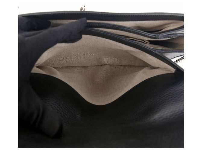 Gucci Tote mit ineinander verschlungenem Griff Schwarz - Ansicht 12