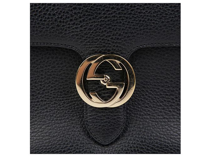 Gucci Tote mit ineinander verschlungenem Griff Schwarz - Ansicht 3