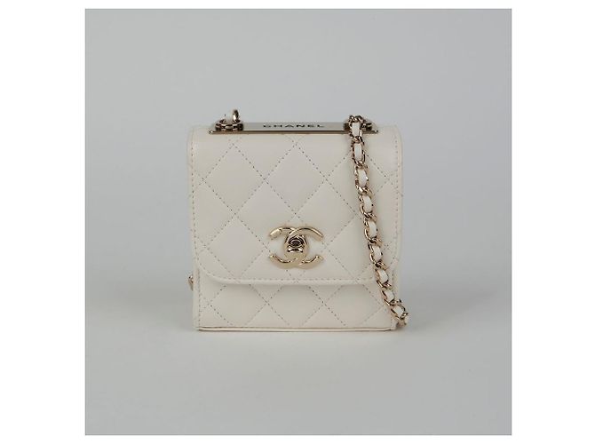 Trendy CC Chanel Trendige CC Mini Schulter-Crossbody-Tasche Weiß - Ansicht 2