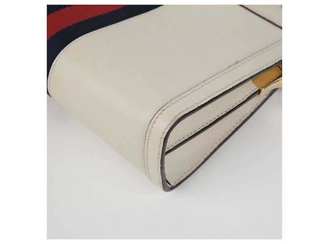 Gucci Ophidia Piccola Borsa a Spalla con Catena Bianco - vista 11