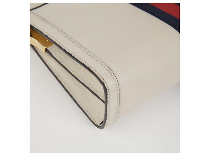 Gucci Ophidia Piccola Borsa a Spalla con Catena Bianco - vista 12