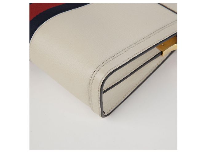 Gucci Ophidia Piccola Borsa a Spalla con Catena Bianco - vista 13
