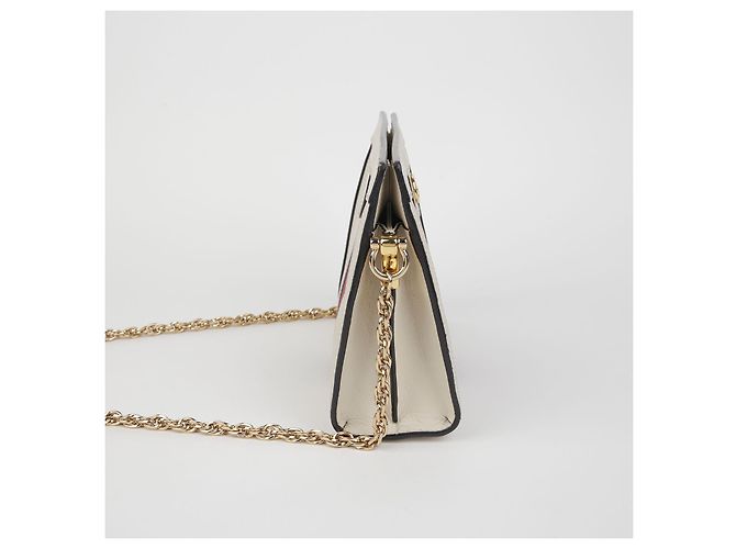 Gucci Ophidia Piccola Borsa a Spalla con Catena Bianco - vista 6