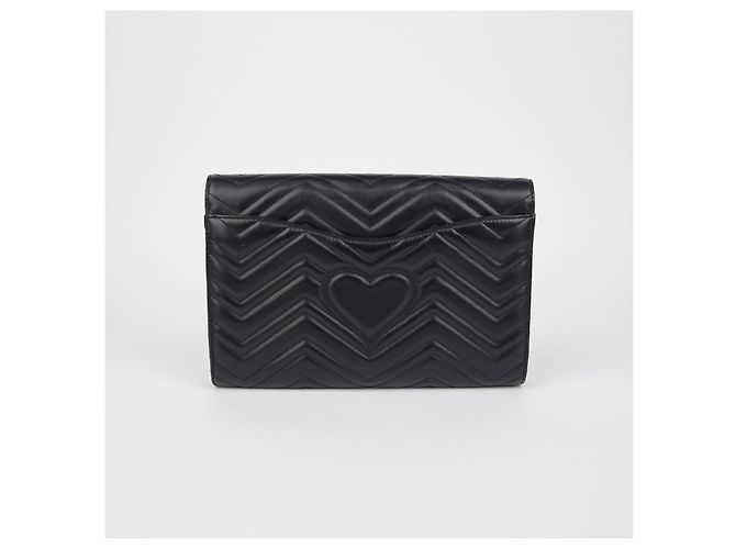 Gucci Clutch GG Marmont Nero - vista 4
