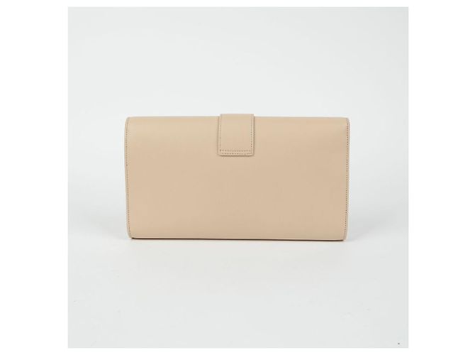 Saint Laurent Clutch Chic con Solapa Blanco - vista 4