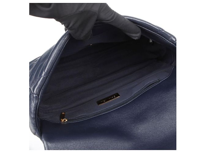 Chanel Large Tote Shoulder Bag Blue - view 10