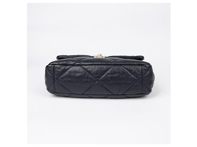Chanel Large Tote Shoulder Bag Blue - view 5