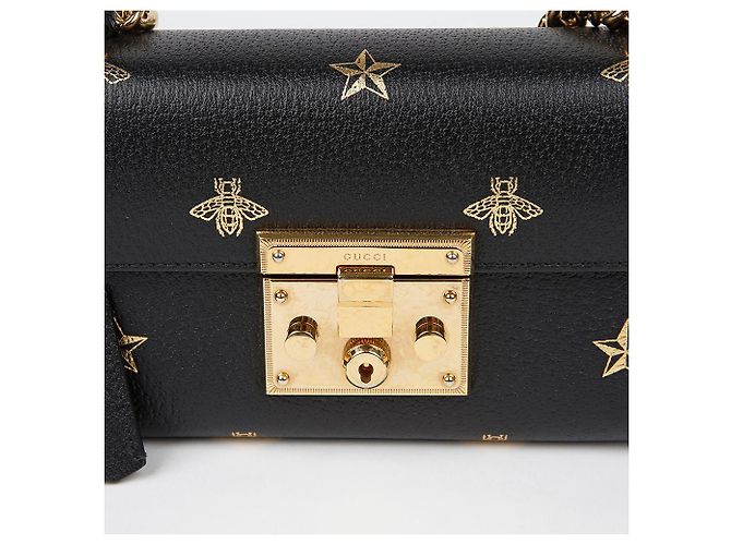 Padlock Gucci Borsa a spalla incrociata mini con lucchetto Nero - vista 3