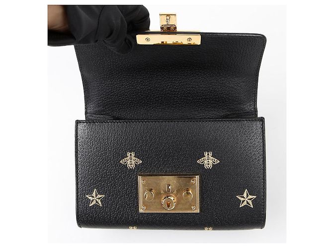 Padlock Gucci Borsa a spalla incrociata mini con lucchetto Nero - vista 8